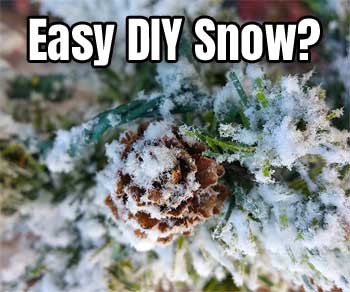 Easy DIY Snow Flock for Garlands, Wreaths, Christmas Trees