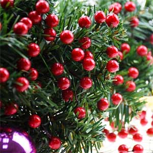Faux Red Berries for Adding to Homemade Garlands