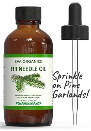Fir Needle Oil for Adding Natural Scent to Artificial Pine Garlands