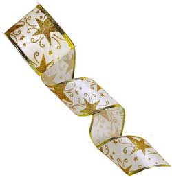 Holiday Ribbon in Gold and Silver