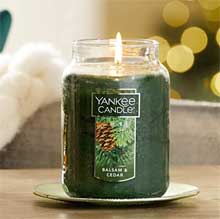 Pine and Balsam Scented Candle from Yankee Candles